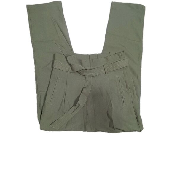 NWOT Brandy Blu Women’s Trousers High Waist Tapered Leg Olive Size M - Picture 10 of 13